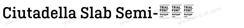 Ciutadella Slab Semi字体转换 Ciutadella Slab Semi字体转换
